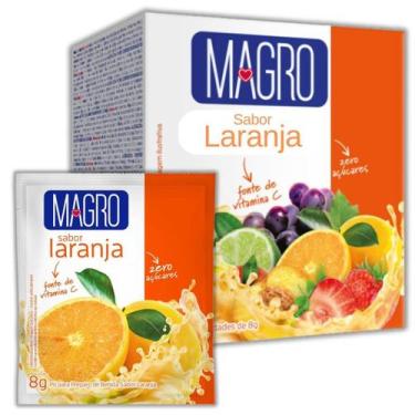 Imagem de Refresco Magro Sabor Laranja Suco Zero Açúcares de 8g 15 Unidades