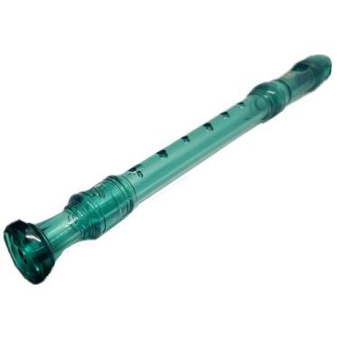 Imagem de Flauta Doce Azul Yamaha Profissional YRS20B Soprano Barroca