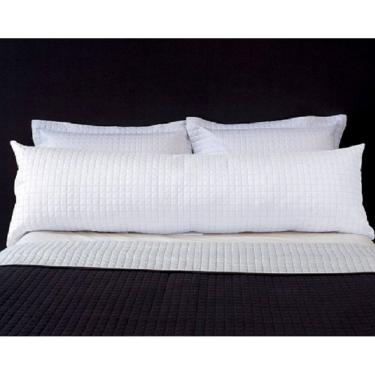 Imagem de Porta Travesseiro Hug Plaza 40x130cm Branco Lavive