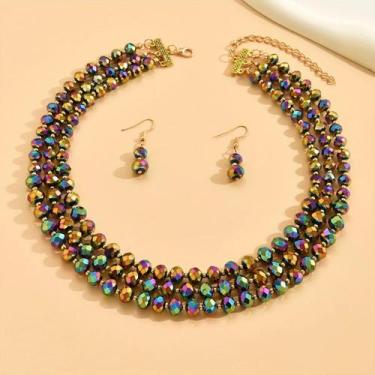 Imagem de Conjunto De Joias Estilo Boho: Colar E Brincos Da Moda  Presente Ideal