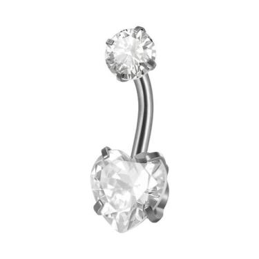 Imagem de Piercing De Umbigo Em Titânio Com Zircônia 16G, Joia Corporal Com Zirc