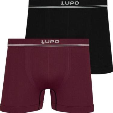 Imagem de Kit 2 Cuecas Boxer Lupo Original Em Poliamida Sem Costura Adulto Box M