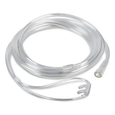 Imagem de Kit 4 Cânulas Nasais Oxigênio Adulto Salter Labs Silicone 2,10m Pronga
