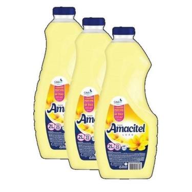 Imagem de kit 3 Amaciante De Roupas Amacitel Luxo 25 Lavagens Diversão 2l