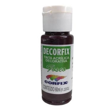 Imagem de Tinta Acrilica Fosca Decorfix Corfix 60ml - Selecione a Cor, 358-BLACK