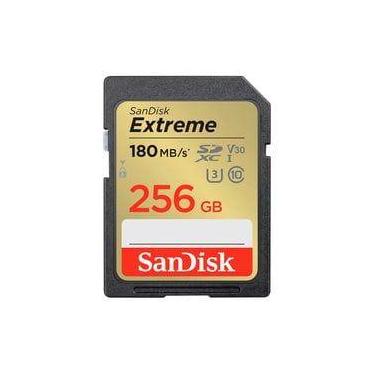 Imagem de Cartão de Memória SD Sandisk Extreme 256GB 180MBs - SDSDXVV-256G-GNCIN