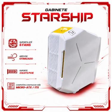 Imagem de Gabinete Gamer Micro ATX ITX USB 3.0 Tipo C para PC Delta-Hyperion GM 