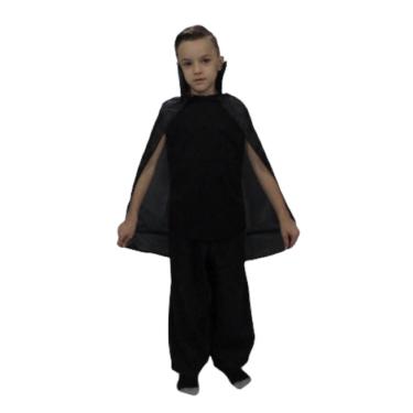 Fantasia Vampiro Dracula Masculina Infantil Menino Luxo