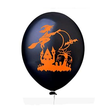 Imagem de Decoração Halloween Simples Balão Bexiga Bruxa
