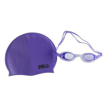 Imagem de Kit natação com óculos E touca de silicone