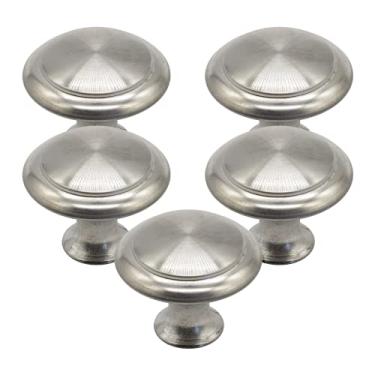 Imagem de 5 Puxadores Inox Colonial 1 Furo Gaveta Armário Racks Retro