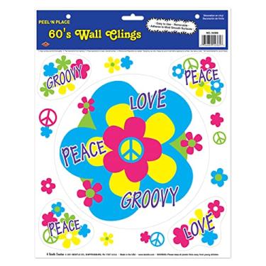 Imagem de Acessório de festa dos anos 60 Peel 'N Place (1 unidade) (5/Sh)