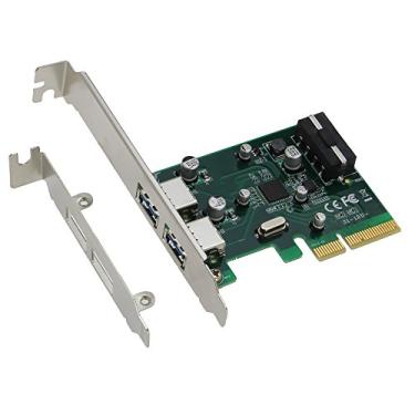Imagem de SEDNA - Adaptador PCIE USB 3.1 2 portas tipo A (10 Gbps) com suporte de perfil baixo