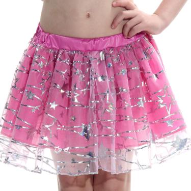 Imagem de Fantasia Kit Saia e Top Rosa Infantil com Tiara - Carnaval
 G