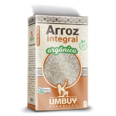 Imagem de Umbuy Orgânicos Arroz Integral Orgânico Umbuy 1Kg Arroz Orgânico Integral Grão Longo Marrom Natural Saudável E Livre De Agrotóxicos Produto Orgânico Certificado