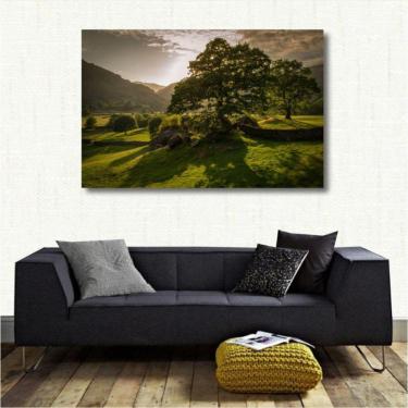 Imagem de Quadro decorativo Paisagem - Natureza - Verde - Tela em Teci