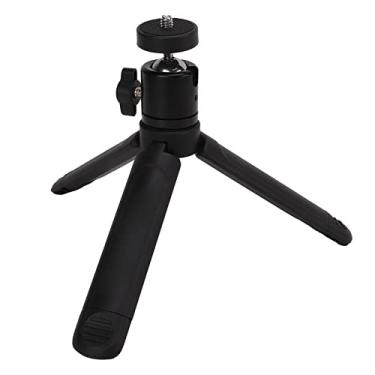 Imagem de Mini tripé de liga de alumínio, tripé retrátil de mesa de 2 seções, suporte de carga de 2 kg, suporte de selfie, cabeça esférica de gimbal de tripé suporte de montagem de 0,63 cm