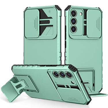 Imagem de Para Samsung S22 Ultra S 22 5G Premium Back Case Slide Window 360 Capa Protetora para Samsung Galaxy S22 Plus Capa Bumper Etui S22 + (Verde Claro, Samsung S22 Plus)
