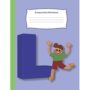 Imagem de Composition Notebook: Letter L Monogram Initial Wide Ruled Lines Elementary School Writing Book