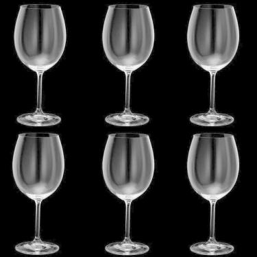 Imagem de Taça de Vinho Cristal Bohemia 580 ml -  Kit 6 Unidades