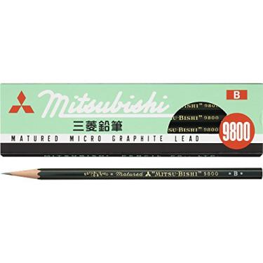 Imagem de Lápis Mitsubishi Pencil 9800 B K9800B dúzia (12 peças)