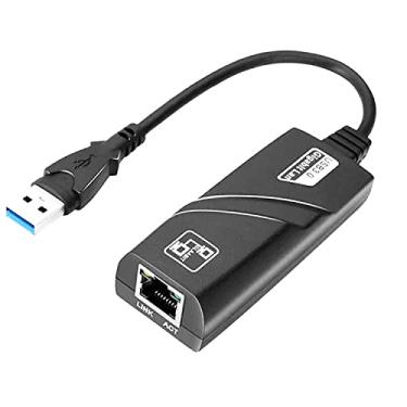 Imagem de OUYFBO Adaptador USB 3.0 para Ethernet, adaptador de rede USB 3.0 USB para RJ45 10/100 Mbps Ethernet compatível com Windows 10/8.1/8/7/XP/Vista, Mac OS, Surface Pro e mais