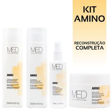 Imagem de Kit Med For You Reconstrução Profissional: Shampoo, Condicionador, Más