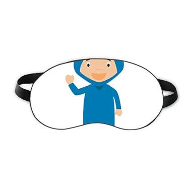 Imagem de Smile Blue Algeria Cartoon Sleep Eye Shield Soft Night Blinfold Shade Cover
