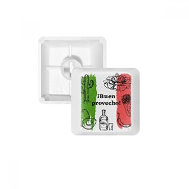 Imagem de Kit de atualização para jogos com teclado mecânico PBT Bandeira Culinária com desenho do México