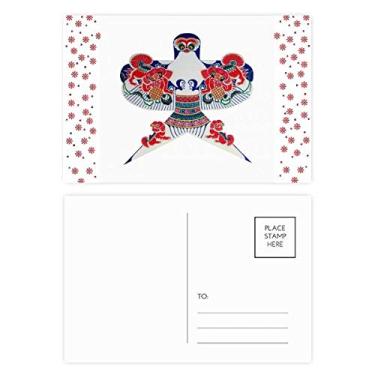 Imagem de Cartão postal tradicional chinês, padrão de pipa, Natal, Natal, celebração, cartão postal bênção