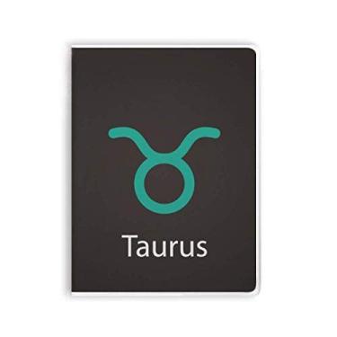 Imagem de Caderno com estampa de constelação Taurus de maio de abril, capa de goma