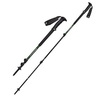 Imagem de Pacote com 2 bastões de caminhada ultraleve em alumínio, haste telescópica para caminhada com espuma estendida, aço de tungstênio, para acampamento, montanhismo, mochilão, caminhada