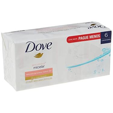 Imagem de Sabonete em Barra 6 unidades Dove Micelar Anti Stress 1/4 de creme hidratante 90g, Dove