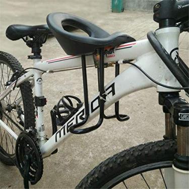 Imagem de DJDL Mountain Road Bike assento de segurança infantil cadeira frontal de bicicleta adequada para bebês de 2 a 8 anos de idade. O assento de bicicleta montado na frente é facilmente instalado e removido (B)