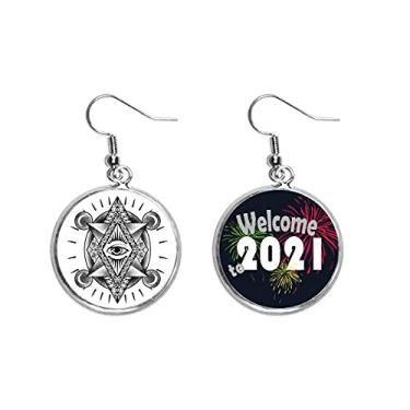Imagem de Charade Mystical Imprinting Eyes Ear Pendants Jewelry 2021 Blessing
