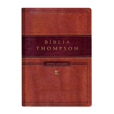 Imagem de Bíblia Thompson - AEC - Letra Grande - Marrom e Café - Com Índice