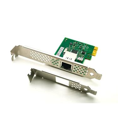 Imagem de Lemspum Placa de rede Ethernet convergente PCIe x1 de 1,25 Gb, porta RJ45 única de cobre, placa LAN Gigabit NIC com servidor chipset Intel I210-AT compatível com Windows Server/Windows/Linux/Vmware ESXI..