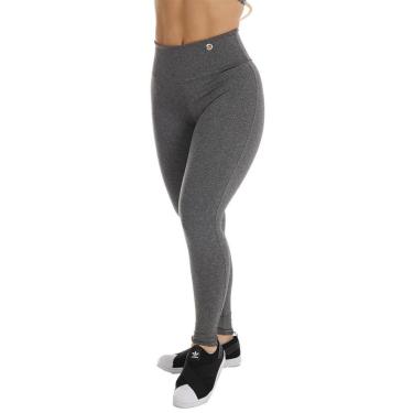 Imagem de Calça Legging Suplex Cós Alto Duplo Lisa Ilhós Feminina-Feminino