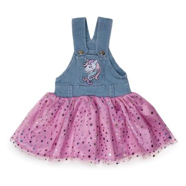 Imagem de Vestido Luxo Jeans Bebê Menina Verão Lessa Kids 7967 - Jeans - G ( 6 - 9 MESES )-Feminino