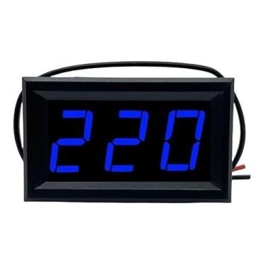 Imagem de Voltimetro Digital Led Azul Ac Ca 110v 220v 380v