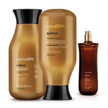 Imagem de Combo Nativa Spa Quinoa: Shampoo 300ml + Condicionador 300ml + Óleo Pr