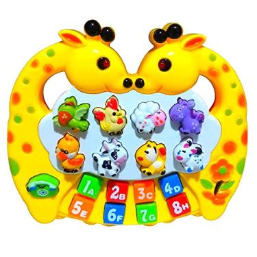 Teclado Infantil Brinquedo Piano Musical som de Animais - BRASKIT - Piano /  Teclado de Brinquedo - Magazine Luiza