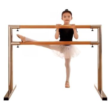 Imagem de Ballet Barre Pólo de balé de aço inoxidável para adultos e crianças, estúdio de dança em casa, academia, poste de leg press, poste de fitness, carga de 300kg (Color : Silver, Size : 2.5M/8.2FT)