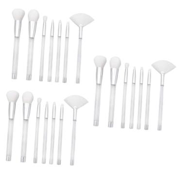 Imagem de Beaupretty 21 Peças Terno Flash Pincel De Maquiagem Para Mulheres Ferramenta De Maquiagem Purpurina Kit De Pincel De Maquiagem Com Glitter Porta Pincel De Maquiagem Cristal Senhorita Pintar