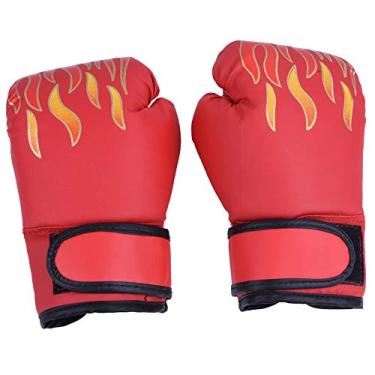 Imagem de Luvas De Boxe BORDSTRACT Para Crianças, Luvas De Treino Para Saco De Pancadas, Luvas De Boxe Para Meninos E Meninas Para Jovens, Muay Thai, MMA, Kickboxing, Presente(Vermelho)