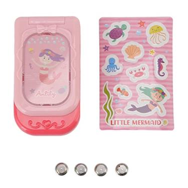Imagem de Okjhfd Telefone Celular Brinquedo Do Bebê, Girando Flip Inglês Aprendizagem Simulação Música Educacional Brinquedo Do Telefone Móvel Habilidades Do Motor Brinquedo Telefone(rosa)