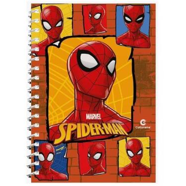 Imagem de Caderno Universitário Homem Aranha Spiderman 1 Matéria Culturama 80 Fo