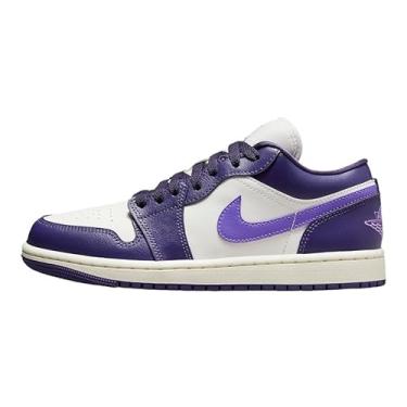 Imagem de Nike Tênis feminino Air Jordan 1 de cano baixo, Vela de uva Sky J Purple Action, 34