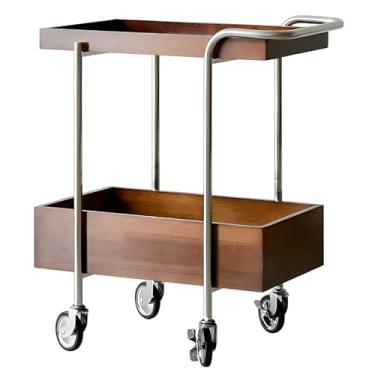 Imagem de Mesa Lateral Com Polia, Mesa Lateral Com Estrutura De Metal, Mesa Final Com Design Anti-queda, Para Sala De Estar, Quarto, Escritório