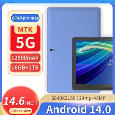 Imagem de Edição Global  Pad Pro  4G  5G  4K  16GB  1TB  14.0  Tablet Android com Google Play  Cartão Dual